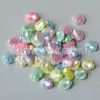 Cuentas redondas corazón de melocotón estrella de cinco puntas color perla de imitación accesorios para ropa y cabello material de bricolaje accesorios para joyería hecha a mano cuentas sueltas