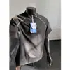 Camiseta de Manga Corta Elástica de Secado Rápido Algodón Desang para Hombre, Camisa Deportiva de Fitness con Media Cremallera, Nuevo Modelo Popular de Verano 2026