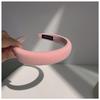 Diadema de esponja color macarrón para aumentar altura de niña, diadema versátil para salir, accesorios para el cabello, refrescante, borde de 3 cm de ancho, accesorios para el cabello para lavarse la cara