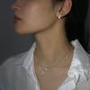 Estilo Coreano Indústria Pesada Corrente Flash de Diamante Colar de Design de Luxo de Nicho Corrente de Pescoço Simples Elegante da Moda