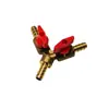 Bomba de Oxigênio Completa 6/8/10mm Junta de Três Vias com Válvula Desviadora Ajustável Acessórios Aerador Tubo de Ar Pagoda Passagem Direta