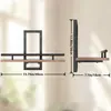 Estante de Pared Transfronterizo Hierro Madera Sala de Estar Soporte para Flores Decoración Estante de Almacenamiento Montado en Pared Cocina Organizador de Especias Personalizado