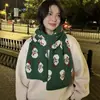Bufanda de Regalo de Navidad para Mujer 2025 Nueva Bufanda Cálida de Imitación Cachemir para Mujer Invierno Viajes al Aire Libre Atmósfera Navideña