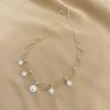 Collar de borlas de perlas onduladas multicapa estilo palacio francés, exquisito, ligero, de lujo, estilo hada, cadena de clavícula combinable para mujer