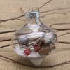 Escena creativa DIY con luz regalo bola transparente regalo de vacaciones accesorios para fotografía árbol de Navidad colgante pequeño comercio exterior