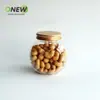 Envase de plástico PET de 500 ml para alimentos, tarro para caramelos y galletas, tarro de plástico transparente para frutos secos, tambor plano para alimentos secos, botella esférica