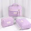 Bolsa de Maquiagem Acolchoada Gato Cereja Grande Capacidade High-End Estudante Bonita de Aparência Bolsa de Armazenamento Mínimo de Pedido