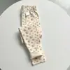 Pantalones de Otoño para Niñas Estilo Nuevo de Primavera, Leggings Elásticos de Algodón Puro, Pantalones Versátiles de Corte Ajustado para Bebés Niñas