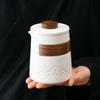 Juego de té de viaje, bolsa de almacenamiento portátil, para acampar al aire libre, una tetera, cuatro tazas, taza exprés, obsequio de empresa, obsequio de acompañamiento.