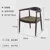 Nueva Silla de Comedor Estilo Chino, Silla con Respaldo, Silla de Ocio, Silla de Negociación para Oficina Comercial, Silla de Té, Combinación de Silla Individual de Madera Maciza de Diseñador