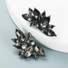 Brincos de liga de diamante geométricos florais de personalidade europeus e americanos brincos simples retrô femininos brincos atacado
