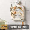 Soporte para Tapas de Olla con Ventosa Montado en la Pared Sin Perforaciones Estante de Almacenamiento de Cocina Multifuncional Estante para Tablas de Cortar Estante para Tablas de Cortar de Múltiples Capas