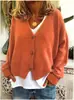 Popular Europeo y Americano Amazon 2026 Transfronterizo Suéter Holgado Cardigan Tejido Deseo para Mujer Ebay Casual Otoño e Invierno Algodón