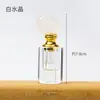 Botella de Perfume de Cristal Natural Botella Dispensadora de Vidrio Estilo de Lujo Accesible y Elegante Botella Dispensadora de Piedra Cruda de Cristal Botella Sellada