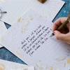 Aventura Estrella Pluma de Ensueño Sobre de Lámina Dorada Set de Papel para Cartas Alto Valor Estilo Ins Papel Romántico para Cartas de Amor Confesión