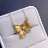 Colar de Citrino Brasileiro Puro Natural, Totalmente Limpo, Cor Excelente, Pedra Principal 4x6mm, Venda Direta do Fabricante