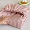 2025 Nuevo Tres Satén Viejo Paño Grueso Cubrecama Juego de Tres Piezas Ropa de Cama para el Hogar Cómoda Colcha Cubrecolchón Protector