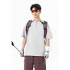 Camiseta de Manga Raglán con Media Cremallera NASA para Hombre, Delgada, Fresca, Transpirable, de Secado Rápido, Top Deportivo, Camiseta de Secado Rápido para Hombre, Transfronterizo