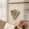 Ímã de Geladeira Acrílico com Buquê, Flores Românticas Caseiras, Rosas Que Não Murcham, Presente Comemorativo para Casal, Atração Magnética Cultural e Criativa