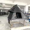 Tienda de Techo Rígida de Aleación de Aluminio, Cinco Lados, No Necesita Montaje, Apertura Rápida, Tienda de Coche para Exteriores para Vehículo Todoterreno 4x4