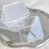 Material para Imán de Refrigerador DIY Cuadrado Acrílico Transparente Cuadrado Placa Acrílica Cuadrada Procesamiento de Parche Cuadrado