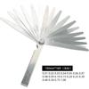 Calibrador de espesores de 75-300 mm, calibrador de espesores combinado, calibrador de holguras combinado, 0.01-1 mm, métrico, pulgadas, clip, lámina de latón