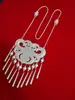 Joyería de Plata Yi de Daliangshan Sichuan Plata Mate Tradicional Étnica para Mujer Placa de Nombre Collar Performance Especial Danza Retro