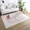 Alfombra de imitación cachemir al por mayor del fabricante Alfombra nórdica minimalista para sala de estar Alfombra para dormitorio junto a la cama Cobertura total Alfombra suave Felpudo