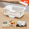 Estante de Drenaje para Fregadero de Cocina Bnbs, Estante para Platos, Cesta con Filtro de Agua para Lavar Platos y Verduras