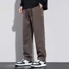 Pantalones Casuales Rectos Sueltos para Hombre Primavera y Otoño 2026, Nuevos Pantalones de Trabajo de Calle de Alta Moda Americana para Hombre