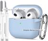 Para airpods3 Geração Headset Protective Caso Apple Silicone Bluetooth Fone de ouvido Caso Caneta de limpeza Montanhismo Fivela Fone de ouvido Caso