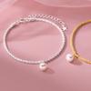 Nalan S925 prata esterlina fresco estrelado pérola pulseira estilo retro design mão jóias femininas S6780