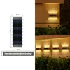 Luz de pared solar, luz de jardín exterior, luz de paisaje impermeable, luz lavaluz de pared para jardín de villa, luz ambiental de pared exterior