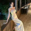 Vestido de Cumpleaños, Vestido Strapless Estilo Maduro, Vestido Largo Bodycon Ajustado, Verano 2026 Alta Gama Estilo Maduro
