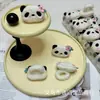 Super Fofa Florzinha Blush Boneco Urso Panda Gigante Série Grampo de Cabelo Acessórios de Cabelo Fofo Panda Flor Corda de Cabelo Broche