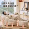 Sillón Individual Estilo Crema Que Se Puede Reclinar y Dormir, Silla de Ocio Calabaza, Apartamento Pequeño, Sofá Infantil de Cachemira, Individual