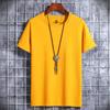 Playera de Manga Corta para Hombre Verano Casual Trbottomy Estudiante Algodón Puro Color Puro Camiseta Base Blanca Talla Grande Tops de Media Manga para Hombre y Mujer