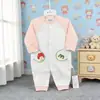 Romper Nuevo para Bebé de Primavera y Otoño Algodón Sin Costuras con Pies Botones a Presión Ropa para Bebé Traje para Gatear Tallas 66-80