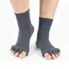 Calcetines Japoneses y Coreanos de Dedos Separados Masaje de Salud Yoga Calcetines de Cinco Dedos para Mujer Calcetines Suaves de Algodón de Nitrilo Calcetines Abiertos