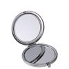 Amazon transferencia térmica foto en blanco metal portátil metal plegable espejo de maquillaje niñas portátil espejo de maquillaje curvo