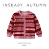 Ropa Infantil Niños Cárdigan Prendas de Abrigo Tejido Bebé Otoño Invierno Estilo Forrado de Polar Pequeña Prenda de Abrigo Niños y Niñas Cuello Redondo Moderno Estilo Delgado Versátil