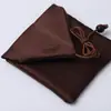 Bolsa Wen Play Vermelho Chinês Brocado Herança Antiga Bolsa de Pulso Jade Bolsa de Armazenamento Wen Play Bolsa para Joias Anel em estoque
