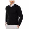 Spot Export 2025 Nueva Ropa de Punto de Cuello Redondo Casual de Color Puro Ropa de Punto para Hombre Ropa de Punto para Hombre Talla Grande