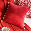 Almofada de Luxo Nova Chinoiserie Casamento Vermelho Ano Novo Festivo Quarto Sofá Almofada Decorativa Capa de Almofada com Enchimento