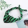 Atacado Transfronteiriço Moda Street Hip-Hop Estilo Étnico Lenço de Cabeça Faixa de Cabelo Estampa Zebra Algodão Lenço Quadrado Lenço de Cabeça