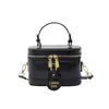 Bolso de mano retro versátil de color liso 2026, elegante y moderno con diseño único, bolso de hombro a la moda