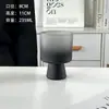 Taza de Postre Estilo Celebridad de Internet Taza de Café Nicho Vidrio Texturizado Degradado Negro Taza de Jugo Taza para Bebidas Frías