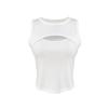 Sensual Camisola Recolectora de Color Sólido con Diseño Hueco, Chica Picante Combinable, Moda, Hermosa Espalda, Ropa Interior Adelgazante