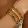 Pulseira de Aço Titânio Estilo Ins Europeu e Americano Mais Vendida Elegante Pequena Fragrância Estilo Pulseira Colorida de Zircônia para Mulheres com Sensação de Alto Padrão