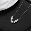 Colar de Pérola de Água Doce em Prata 925 para Mulheres 2026 Novo Estilo Corrente Clavícula Elegante Luxo Leve Nicho Versátil Acessório Simples